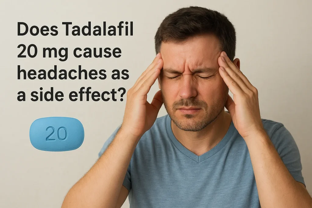 Does Tadalafil 20 mg cause headaches as a side effect